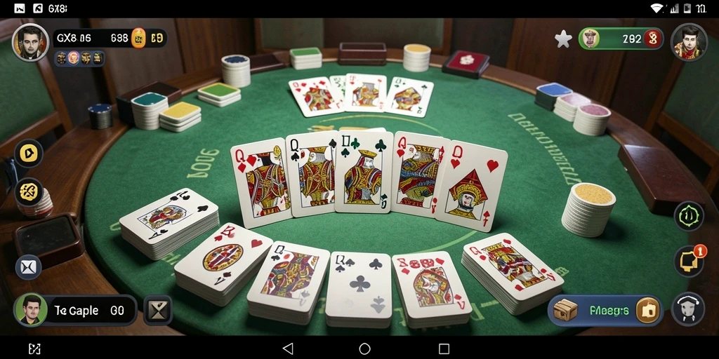 Screenshot GX88 menampilkan permainan Gaple yang seru dan interaktif.