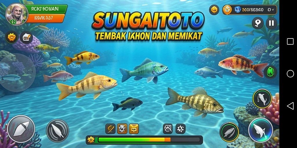 Tampilan gameplay SUNGAITOTO yang penuh warna dan seru.