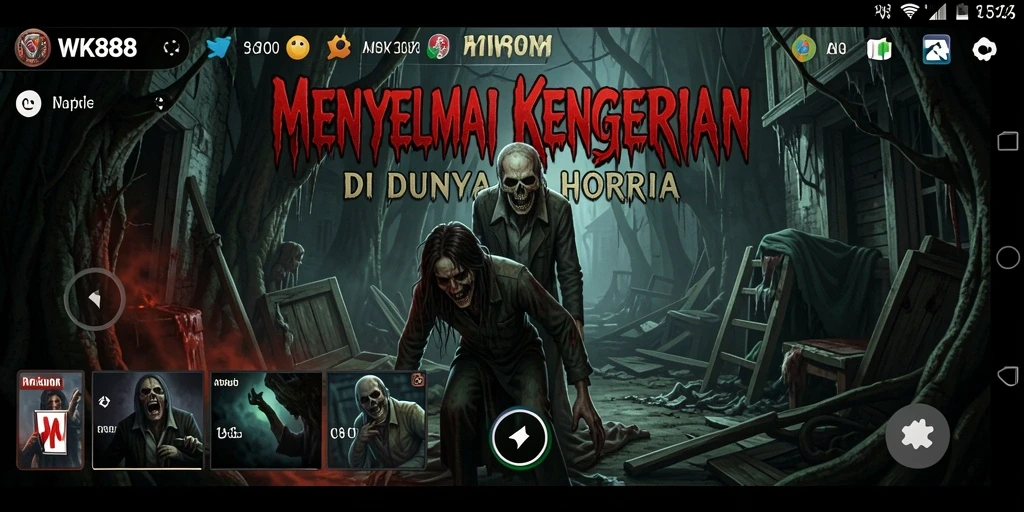 Tampilan menakutkan dari gameplay WK888 yang mendebarkan.